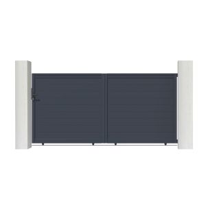 Pack puerta corredera eiger 3m h.160cm + puerta peatonal 1m h.160cm