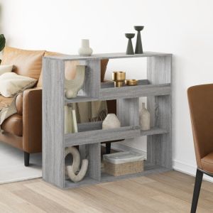 Librerías madera gris sonoma 100x33x94,5 cm