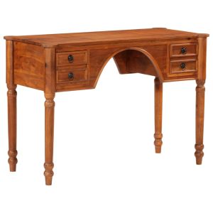vidaXL escritorio con cajones madera maciza de acacia 110x50x76 cm