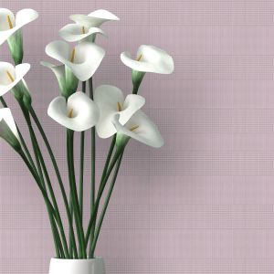 Papel pintado tnt con efecto textil pata de gallo morado