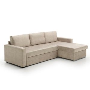 Sofa cama chaise longue isabella low cost beige derecha