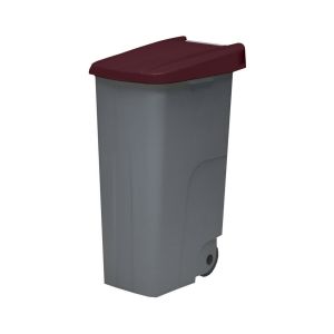 110 l - tapa cerrada | marrón | contenedor de basura denox  65, 85 y 110 -