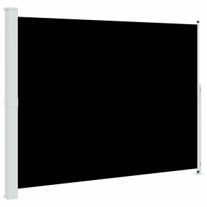 vidaXL toldo lateral retráctil para patio negro 220x300 cm