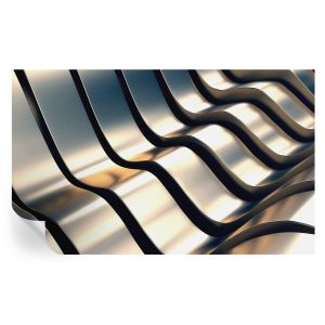 Murales autoadhesivos ondas metálicas 416x254 tulup