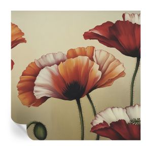 Papel pintado autoadhesivo amapolas alegres 250x250 tulup