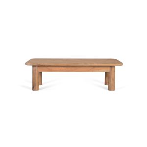 Mesa de centro aarhus de madera de mango en color natural 140 cm