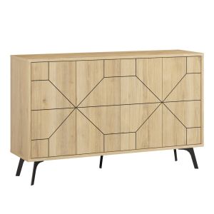 Aparador de madera <<dune>> - 123 x 35 x 62 cm - beige