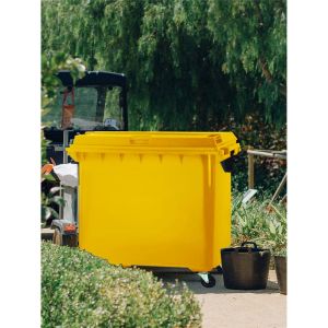 Contenedor de basura reciclables de colo | 1100 l - amarilla