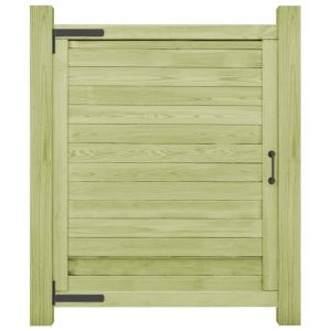 vidaXL puerta de valla de jardín madera pino impregnada 125x100 cm