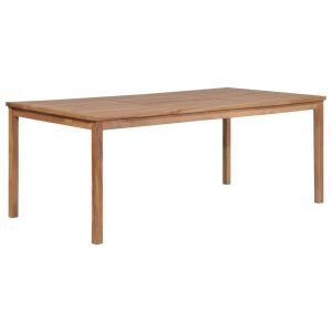 vidaXL mesa de jardín de madera maciza de teca 200x100x77 cm