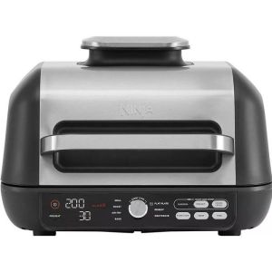 Parrilla de carne ninja - foodi max pro ag651eu - capacidad 3,8l - plata /