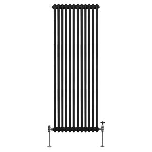 Radiador tradicional vertical de 2 columnas - 1800 x 562mm - negro