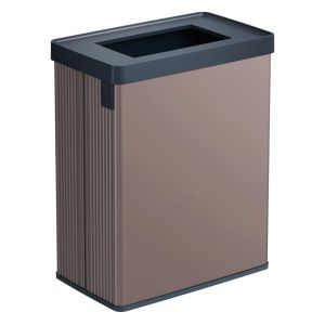 Curver verto cubo reciclaje 54l, 43,5x26,5x54,7cm, tapa útil, rosa perla.