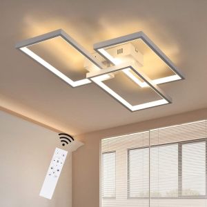 Nettlife lámpara de techo LED lámpara de techo regulable con mando a