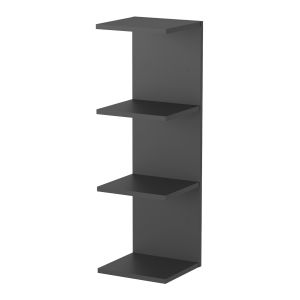 Estantería de pared surahammar 4 niveles 95x30x28 cm - negro [en.casa]