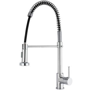 Valaz grifo cocina con caño flexible monomando cromado