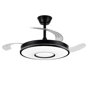 Ventilador de techo deco negro cct regulable 106cm
