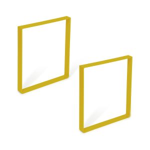 Pata de mesa rei 926 | 350x40x385 mm | amarillo mostaza | 2 uds. | acero