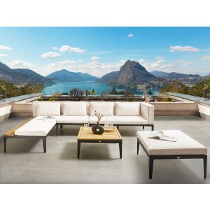 Conjunto de jardín beige claro bracciano
