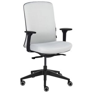 Silla de oficina kamilon tela gris claro