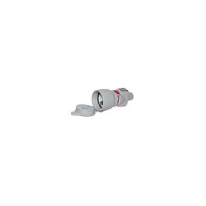 Enchufe plexo hembra - 2 fases + tierra - ip44 - gris