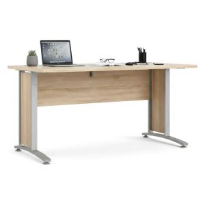 Escritorio ascorbato, tablero de madera noble, gris