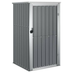 vidaXL cobertizo de herramientas jardín acero galvanizado 88x89x161 cm