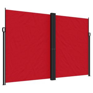 vidaXL toldo lateral retráctil rojo 220x600 cm
