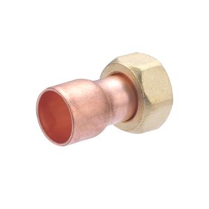 Conector recto 2 piezas de  14 mm - salida h tuerca prisionera 3/8