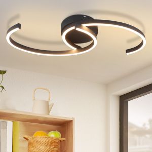 Nettlife plafon  de techo LED negro 61.6x23