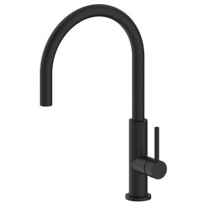 Grifo de fregadero alto negro ilhea