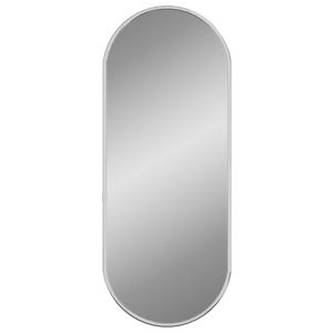 vidaXL espejo de pared ovalado plateado 50x20 cm