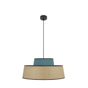 CoLGante jia 1xE27 natural/turquesa regx50x50 cm