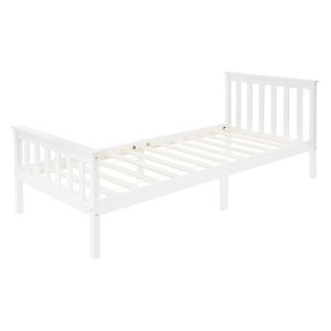 Somier de láminas 90x200cm madera de pino blanco ecd geramny