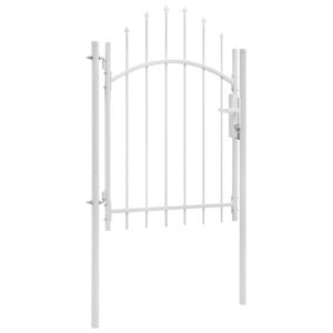 vidaXL puerta de jardín woerden acero 1x1,5 m blanco