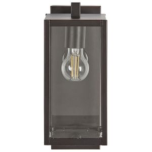Lámpara de pared exterior megget con sensor de movimiento negro