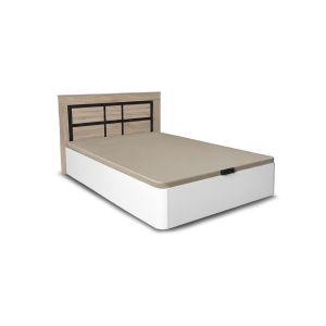 Pack cama canape abatible blanco 150cm + cabecero kiara cambria y grafito