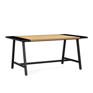 Mesa de comedor caracas efecto roble, 160 cm