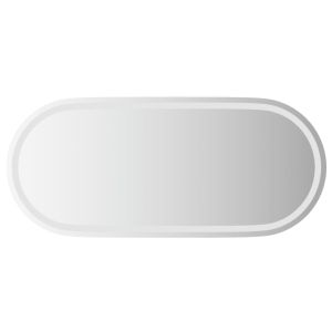 vidaXL espejo de baño LED ovalado 100x45 cm