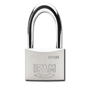 Candado de acero inoxidable ifam al 40 con llaves iguales 084015
