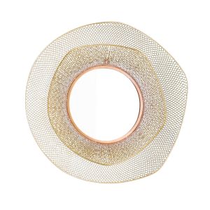 Oviala - espejo de metal con forma orgánica de 79 cm