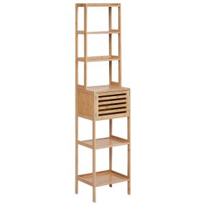 Estantería lehi madera de bambú marrón claro