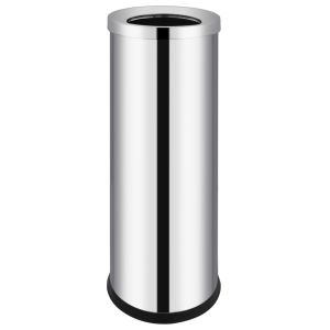 vidaXL cubo de basura para hotel de acero inoxidable 32 l