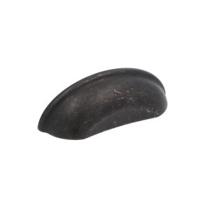 Tirador para mueble en zamac 833 dist entre ejes 64mm negro lote de 25