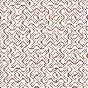 Papel pintado geométrico circular rojo 60cm por 250cm