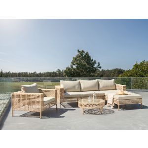 Conjunto de jardín beige calasetta