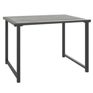 vidaXL mesa de jardín de acero gris antracita 55x40x37 cm
