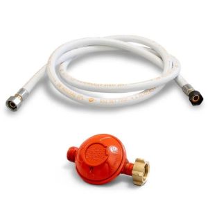 Kit regulador gas propano 37 mbar + manguera gas flexible 2,00 m extremos a