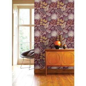 Papel pintado gaulan   de flores y hojas  5.23m²