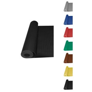 Rollo: 1x5 metros | negro | pavimento de círculos | suelo de caucho | colo